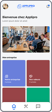 Plateforme Applipro d'onboarding et communication interne sur mobile et desktop